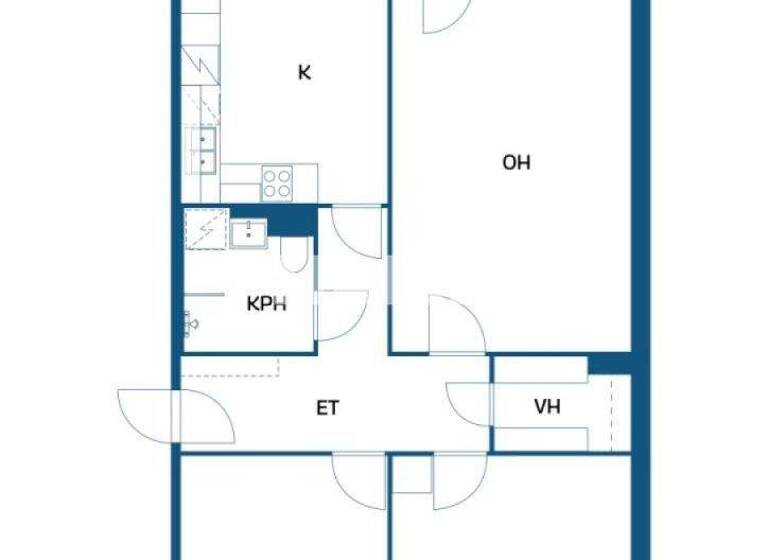 Wohnung zum Kauf 89.000 € 3 Zimmer 75 m² 3. Geschoss Suupankuja 12-14 Pirkkala 33960