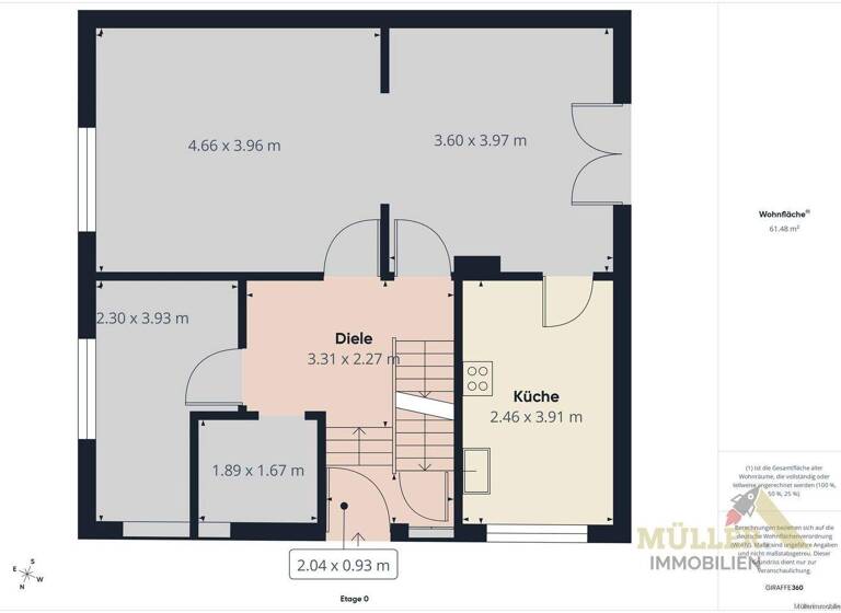 Doppelhaushälfte zum Kauf 89.000 € 8 Zimmer 107 m² 704 m² Grundstück Waldhölzbach Losheim am See / Waldhölzbach 66679