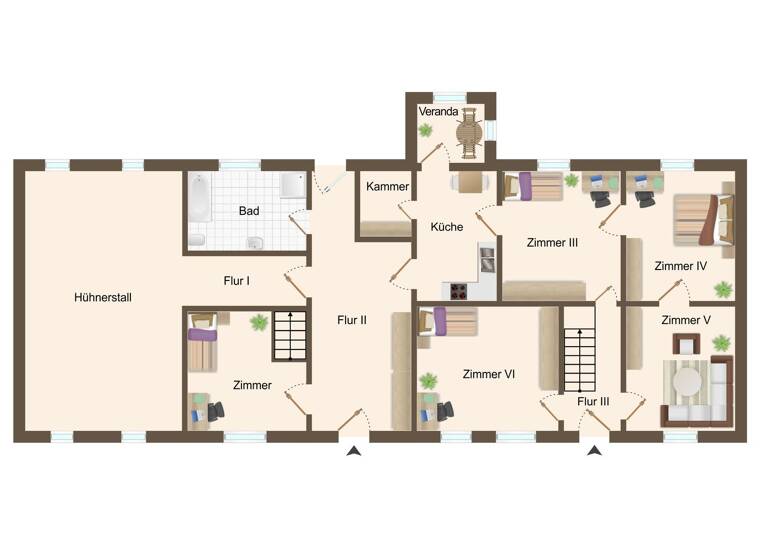 Bauernhaus zum Kauf 239.000 € 5 Zimmer 290 m² 2.191 m² Grundstück frei ab sofort Hohlweg 12 Zittow Leezen 19067