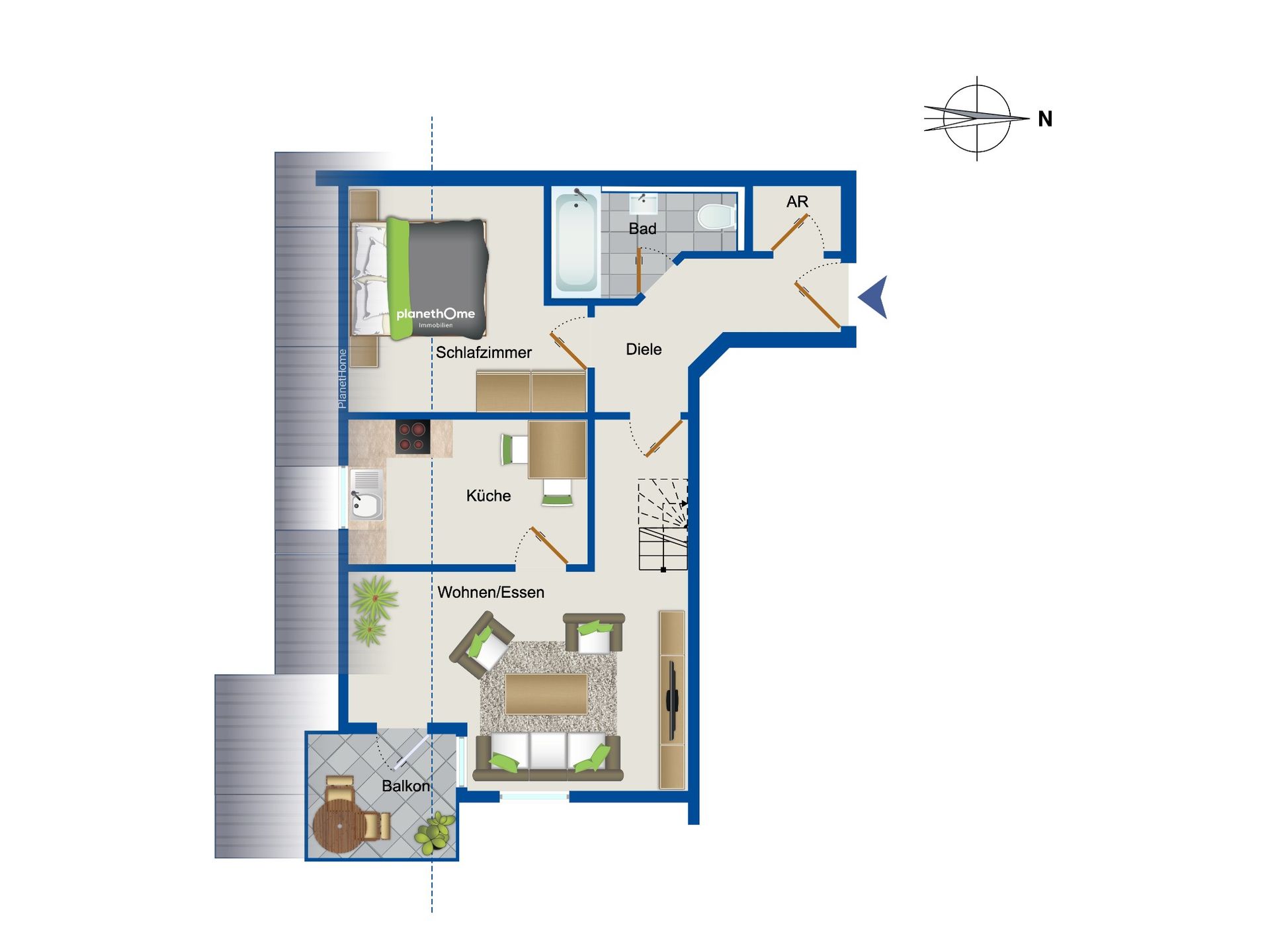 Wohnung zum Kauf 220.000 € 2 Zimmer 56,6 m²<br/>Wohnfläche 2.<br/>Geschoss Uhingen Uhingen 73066