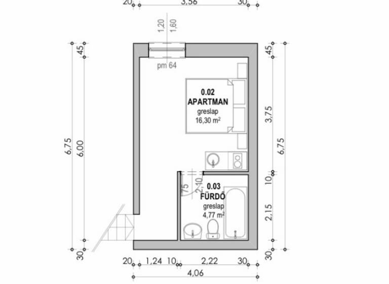 Studio zum Kauf provisionsfrei 62.300 € 1 Zimmer 25 m² Cserszegtomaj 8372