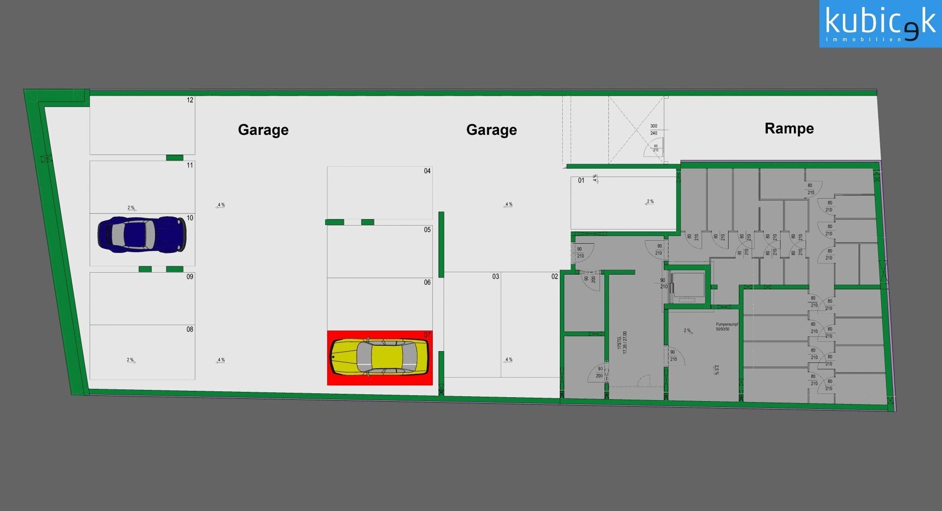 Tiefgaragenstellplatz zur Miete 92,50 € Wien 1220