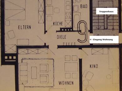 Wohnung zur Miete 600 € 3 Zimmer 80 m² Geschoss 1/3 frei ab sofort Stadt Ibbenbüren 49477