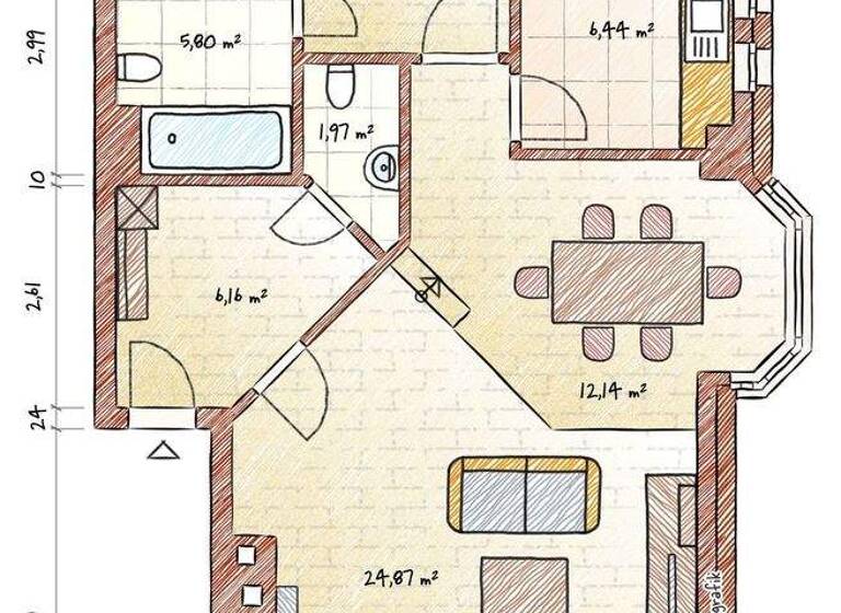 WG-Zimmer zum Kauf 349.000 € 3 Zimmer 90 m² Ludenberg Düsseldorf 40629