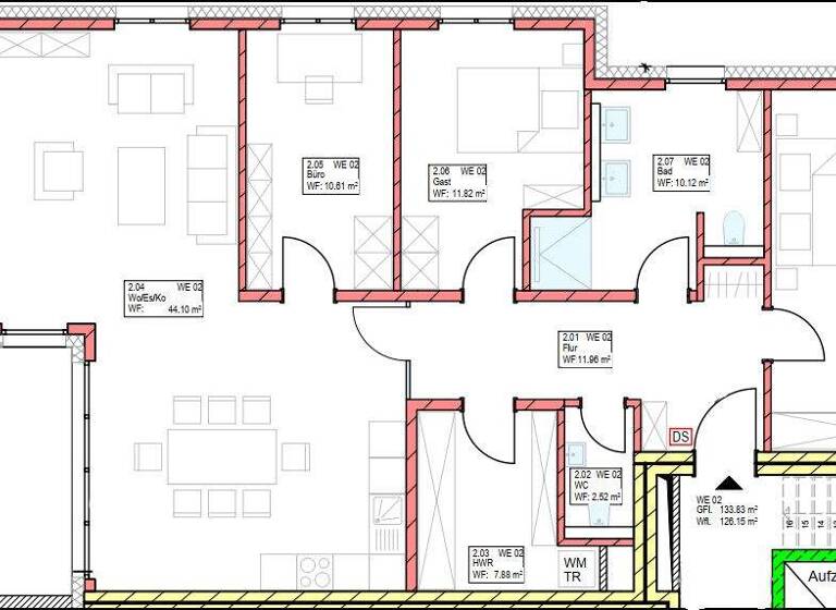 Wohnung zum Kauf - Erstbezug provisionsfrei 790.800 € 4 Zimmer 126,2 m² 1. Geschoss Peterstraße 39a Innenstadt Oldenburg 26121