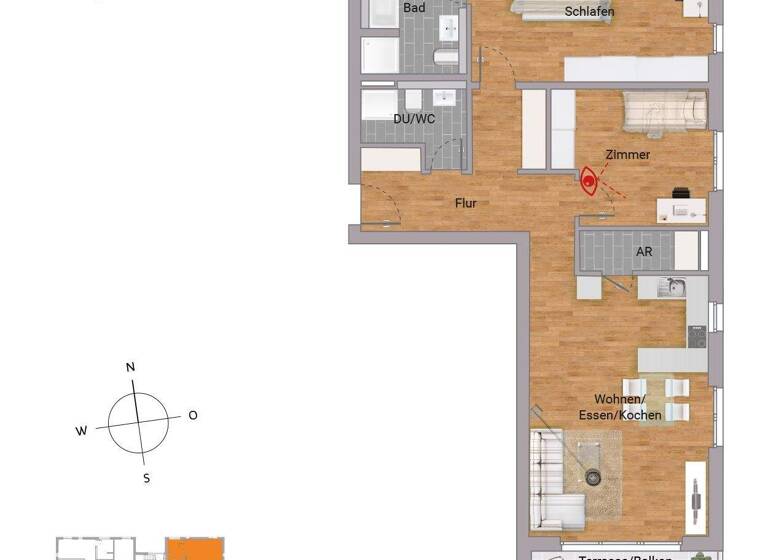 Wohnung zum Kauf - Erstbezug provisionsfrei 444.900 € 3 Zimmer 95,2 m² 1. Geschoss Adolf-Reichwein-Straße 15 Niederrodenbach Rodenbach 63517