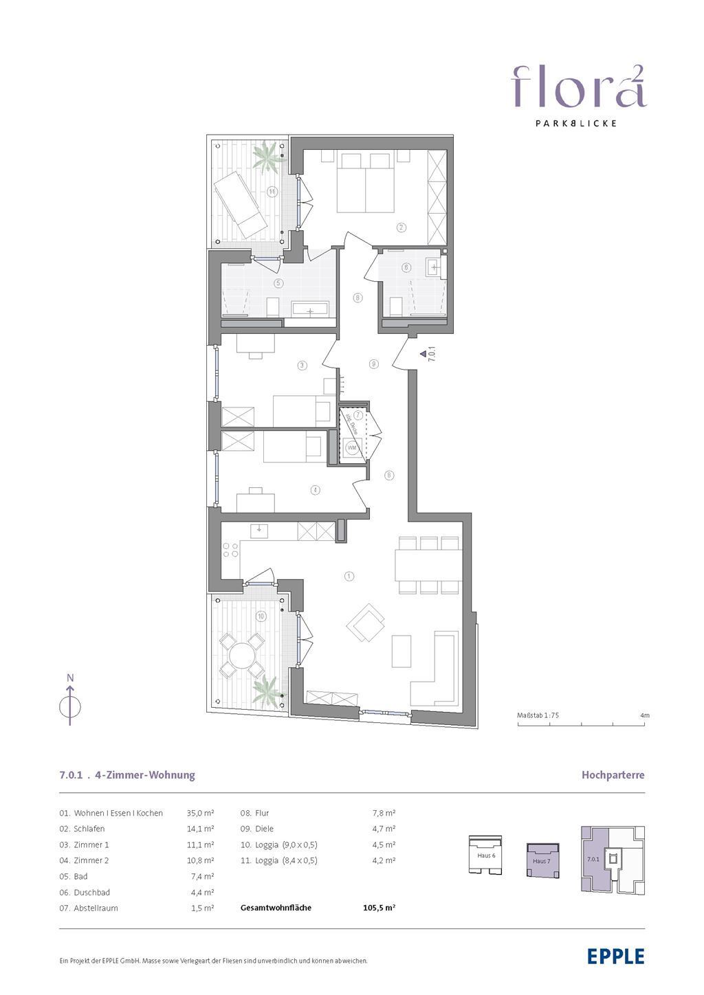 Wohnung zum Kauf provisionsfrei 684.500 € 4 Zimmer 105,5 m²<br/>Wohnfläche EG<br/>Geschoss Feudenheim - Nord Mannheim 68309