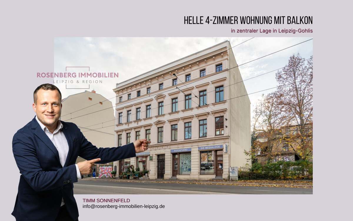 Wohnung zum Kauf 399.900 € 4 Zimmer 101,4 m²<br/>Wohnfläche 2.<br/>Geschoss Gohliser Straße 29 WE06 Gohlis - Süd Leipzig / Gohlis 04155