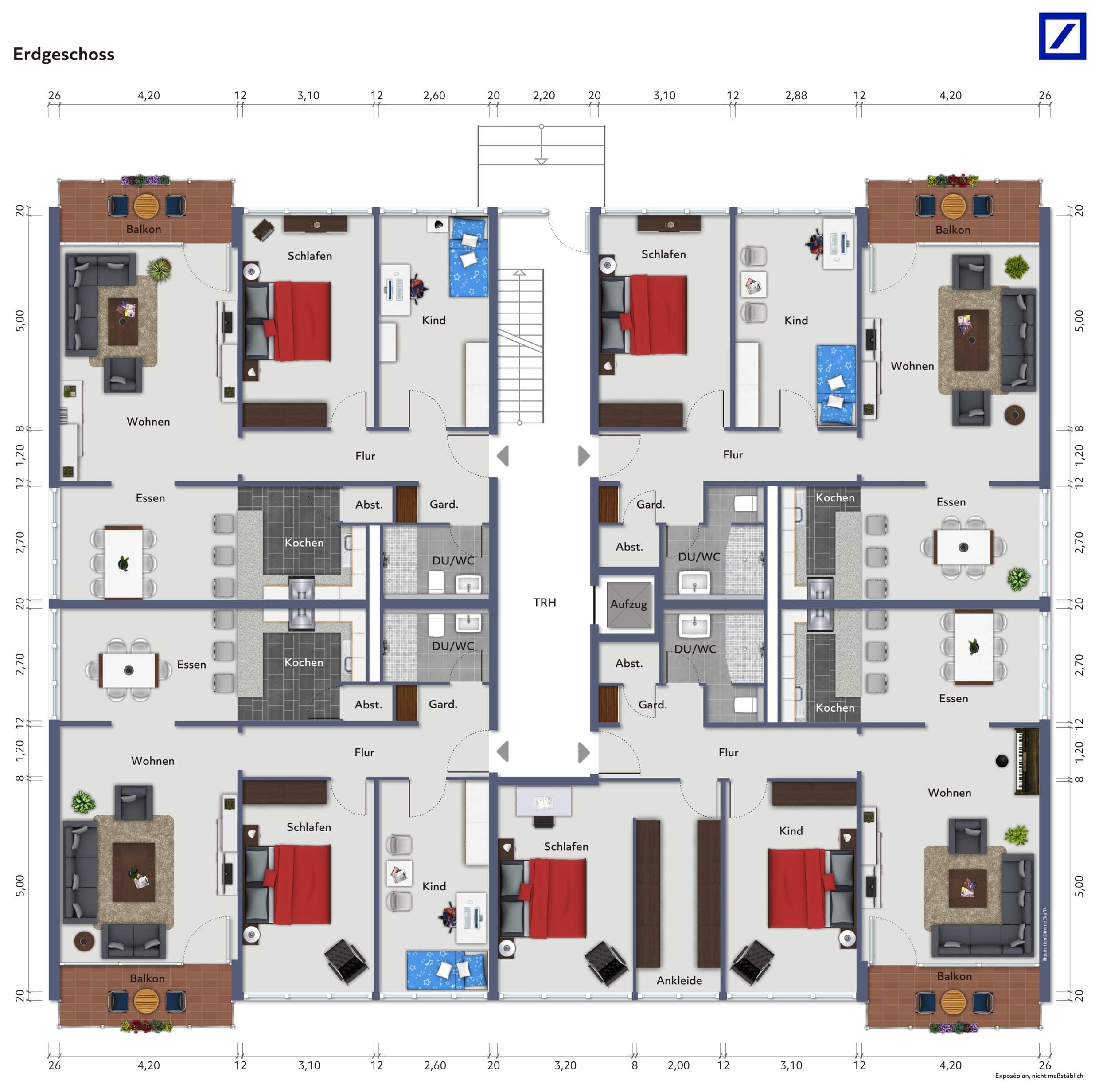 Mehrfamilienhaus zum Kauf 5.400.000 € 60 Zimmer 1.737,8 m²<br/>Wohnfläche 2.465 m²<br/>Grundstück Gütersloh Gütersloh 33330