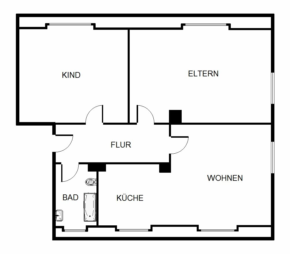 Wohnung zur Miete 419 € 2,5 Zimmer 53 m²<br/>Wohnfläche 2.<br/>Geschoss 07.03.2025<br/>Verfügbarkeit Heinitzstraße 25 Crange Herne 44653