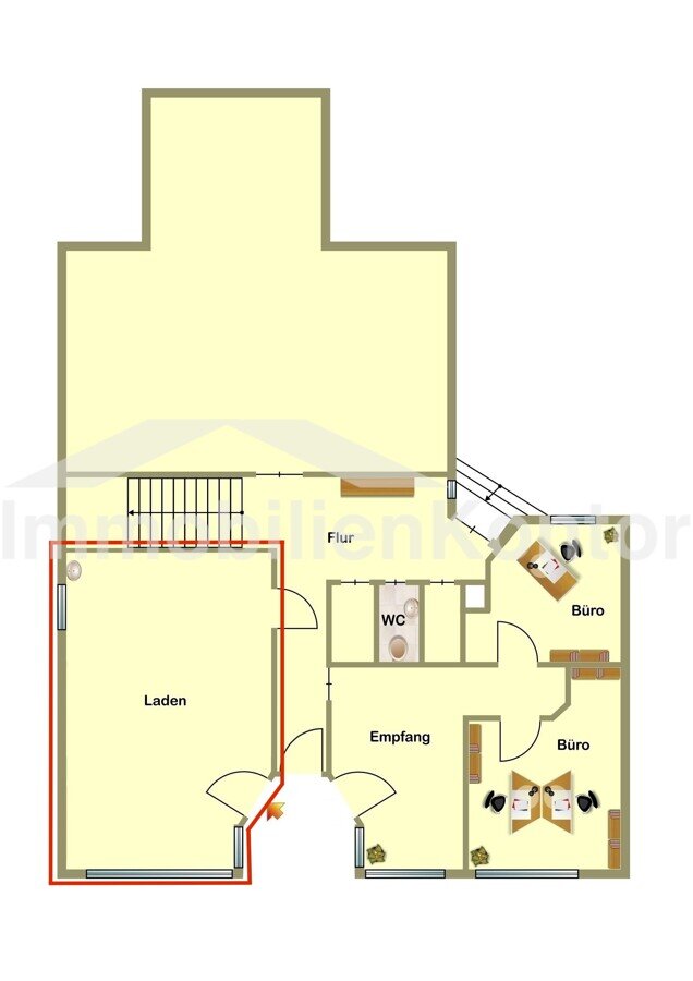 Laden zur Miete 700 € 1 Zimmer 40 m²<br/>Verkaufsfläche Rotenburg - Kernstadt Rotenburg (Wümme) 27356