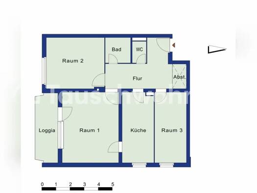 Wohnung zur Miete Tauschwohnung 600 € 3 Zimmer 78 m² 3. Geschoss Spandau Berlin 13627