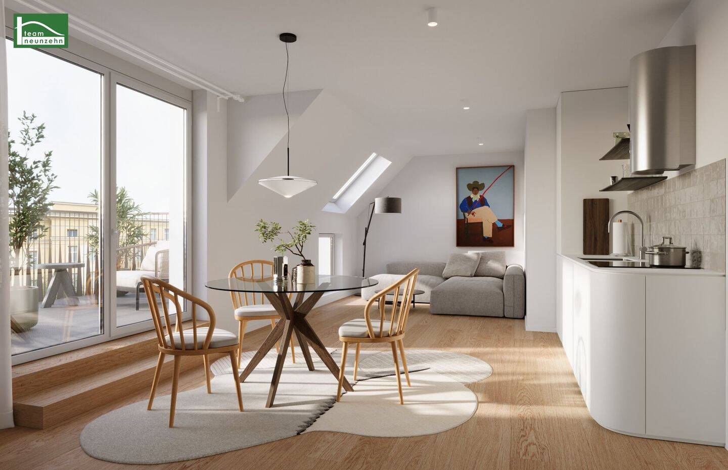 2-bed apartment, 70 m²