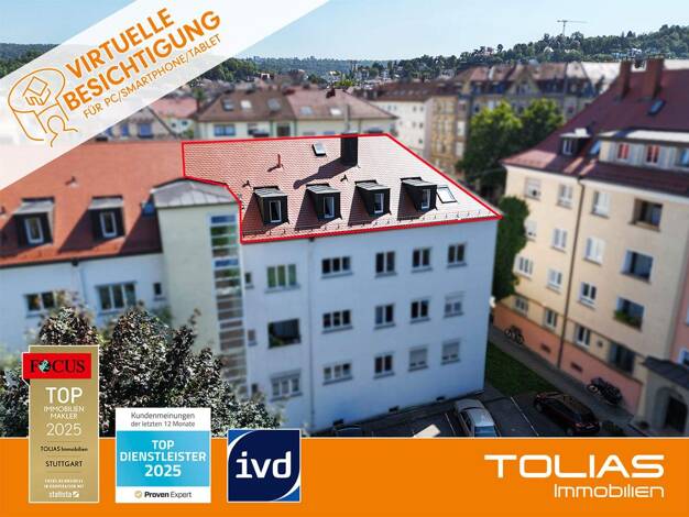 Wohnung zum Kauf 595.000 € 6 Zimmer 108,2 m² West Stuttgart 70176