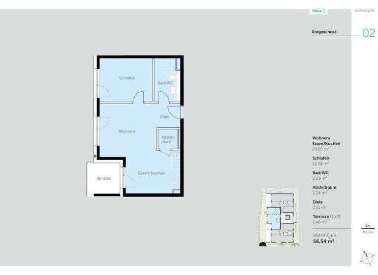 Wohnung zum Kauf provisionsfrei 295.000 € 2 Zimmer 56,5 m² Unterkochen Aalen 73432