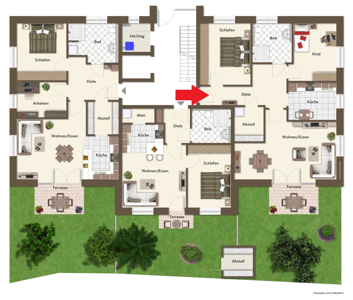 Wohnung zum Kauf 417.000 € 3 Zimmer 92,7 m²<br/>Wohnfläche EG<br/>Geschoss Übriges Stade Stade 21680