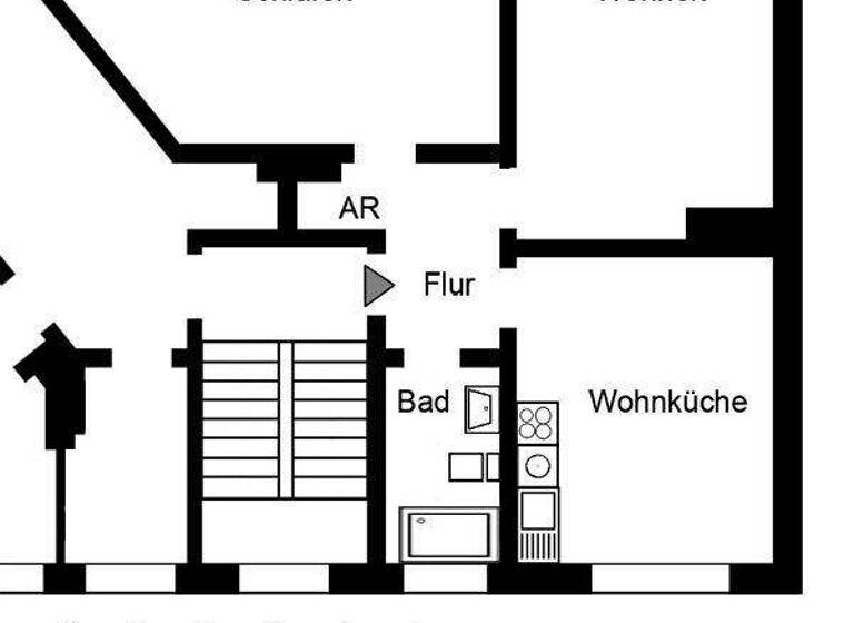 Wohnung zur Miete 545 € 2 Zimmer 65,4 m² 1. Geschoss frei ab 01.06.2026 Leimgardtsfeld 19 Borbeck-Mitte Essen 45355