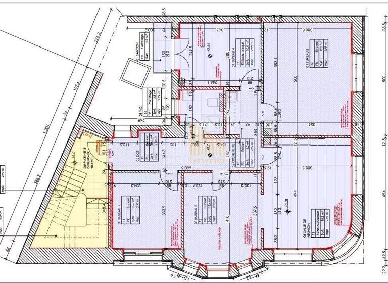 Bürofläche zur Miete provisionsfrei 3.750 € 3 Zimmer 89 m² Bürofläche Luxembourg 2351
