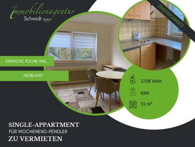 Studio zur Miete 270 € 1 Zimmer 32 m² 1. Geschoss Kirn 55606