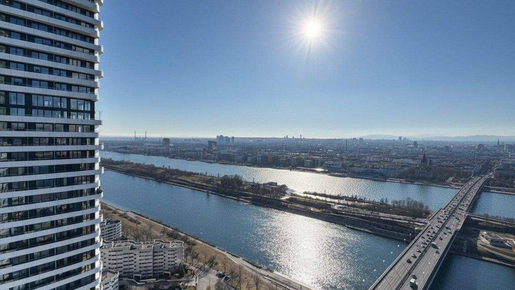 Wohnung zur Miete - Erstbezug 1.556 € 2 Zimmer 48,3 m² 32. Geschoss Donau-City-Straße Wien 1220