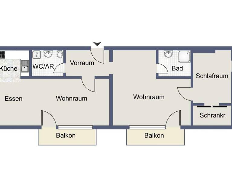 Wohnung zum Kauf 239.000 € 3 Zimmer 70 m² Baden 2500