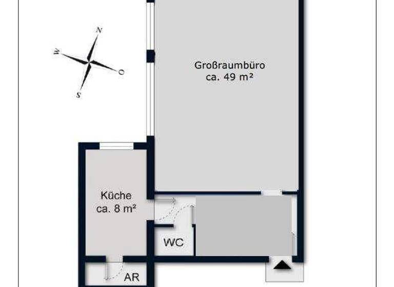 Bürofläche zur Miete 775 € 1 Zimmer 72 m² Bürofläche Wien 1120