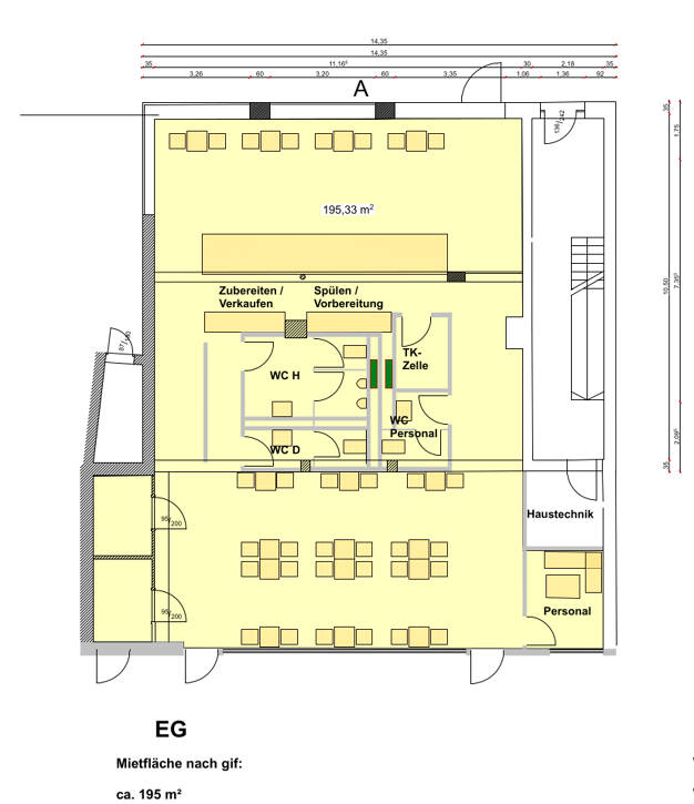 Restaurant zur Miete provisionsfrei 200 m² Gastrofläche Bad Windsheim Bad Windsheim 91438