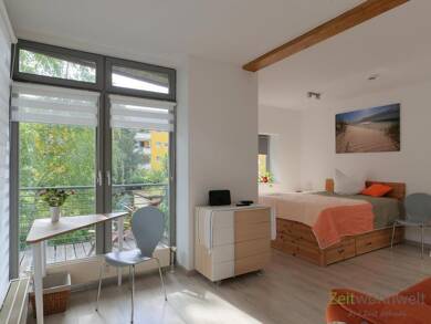 Wohnung zur Miete Wohnen auf Zeit 840 € 1 Zimmer 34 m² frei ab 01.09.2025 Seidnitz (Rennbahn) Dresden 01237