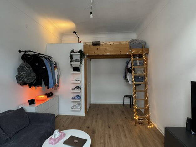 Studio zur Miete 638 € 1 Zimmer 23 m² 3. Geschoss Corneliussstraße 88 Friedrichstadt Düsseldorf 40215