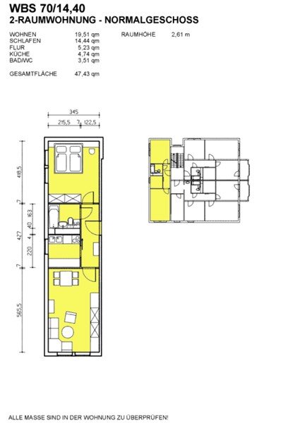 Wohnung zur Miete nur mit Wohnberechtigungsschein 306 € 2 Zimmer 47,6 m²<br/>Wohnfläche 5.<br/>Geschoss 01.01.2025<br/>Verfügbarkeit Otto-Dix-Ring 106 Strehlen (Hans-Lohmar-Str.) Dresden 01219