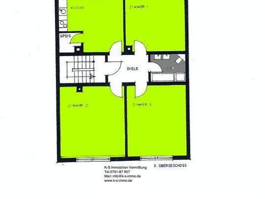 Wohnung zur Miete 1.380 € 3 Zimmer 115 m² Mitte Ulm 89073