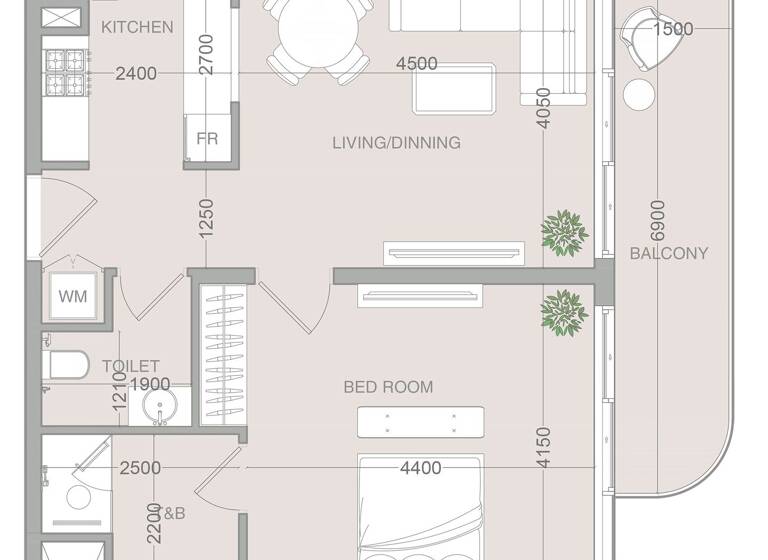 Wohnung zum Kauf provisionsfrei 275.671 € 2 Zimmer 71,8 m² Dubai 00000