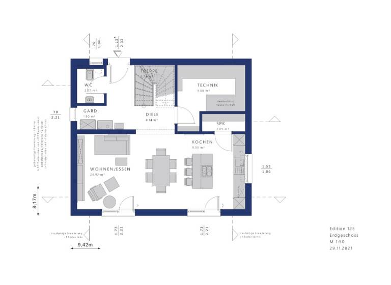 Einfamilienhaus zum Kauf 396.648 € 4 Zimmer 125 m² 1.500 m² Grundstück Fischbach 36452