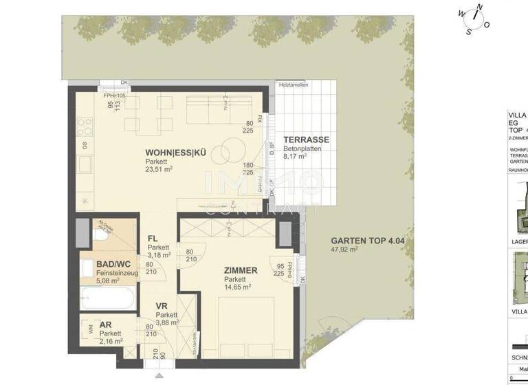 Wohnung zum Kauf - Erstbezug 320.000 € 2 Zimmer 52,5 m² Krems an der Donau 3500