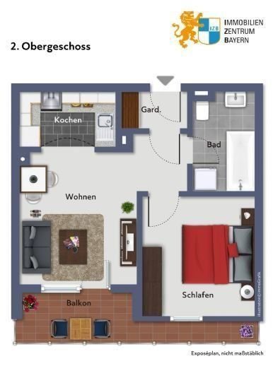 Wohnung zum Kauf 128.000 € 2 Zimmer 38,6 m²<br/>Wohnfläche 2.<br/>Geschoss ab sofort<br/>Verfügbarkeit Neumarkter Straße 3b Postbauer-Heng Postbauer-Heng 92353