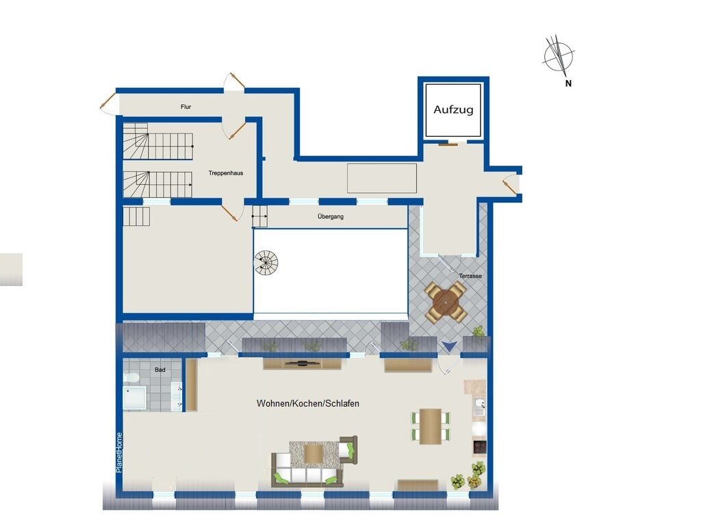 Wohnung zum Kauf 195.000 € 1 Zimmer 61,8 m²<br/>Wohnfläche 3.<br/>Geschoss 01.02.2025<br/>Verfügbarkeit Vilshofen Vilshofen an der Donau 94474