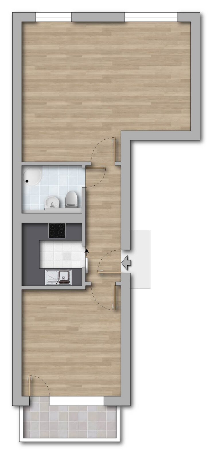 Wohnung zur Miete 305 € 2 Zimmer 50,7 m²<br/>Wohnfläche EG<br/>Geschoss 01.03.2025<br/>Verfügbarkeit An der Wolfgangwiese 18 West Gotha 99867