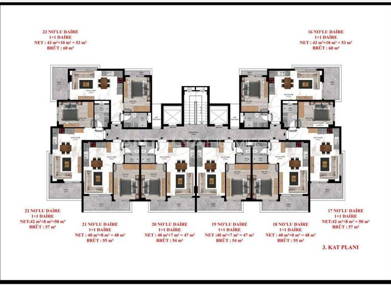 Studio zum Kauf 175.000 € 2 Zimmer 57 m² EG Antalya 07469