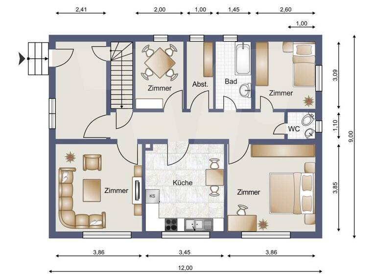 Einfamilienhaus zum Kauf 184.000 € 109,4 m² 716 m² Grundstück Fremdingen 86742