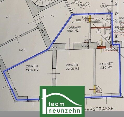 Wohnung zum Kauf 330.001 € 3 Zimmer 75 m²<br/>Wohnfläche 3.<br/>Geschoss Morizgasse 13 Wien 1060