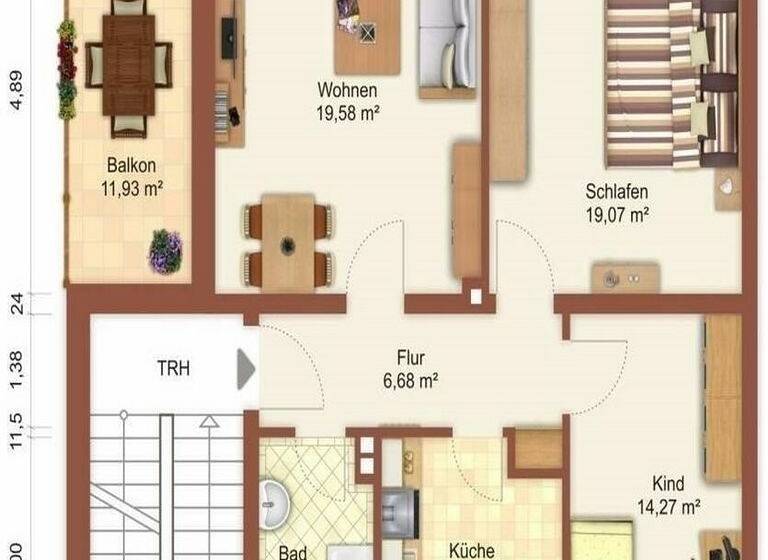 Wohnung zum Kauf 79.000 € 3 Zimmer 77 m² 1. Geschoss Axstedt 27729