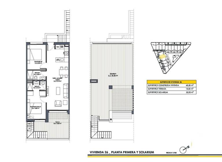 Bungalow zum Kauf provisionsfrei 239.900 € 3 Zimmer 63 m² 68 m² Grundstück Calle Miguel Indurain San Fulgencio 03177