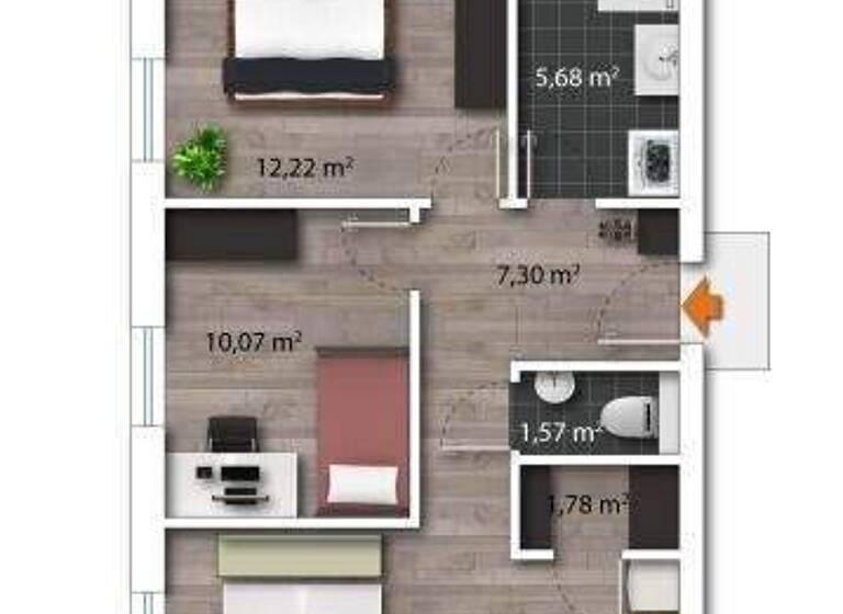 Wohnung zum Kauf - Erstbezug 395.000 € 3 Zimmer 68,9 m² 1. Geschoss Wörgl 6300