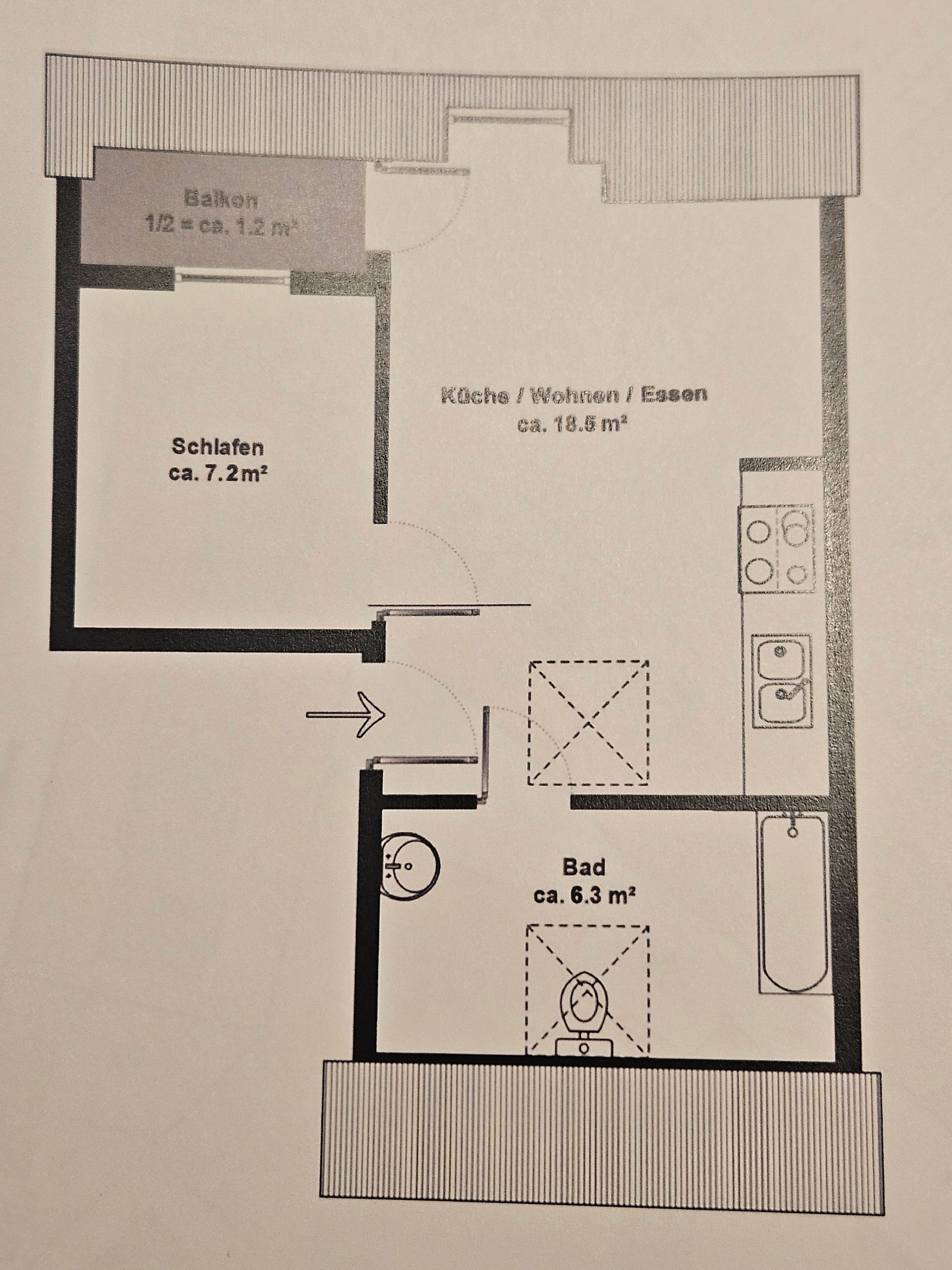 Wohnung zur Miete 440 € 2 Zimmer 34 m²<br/>Wohnfläche 4.<br/>Geschoss ab sofort<br/>Verfügbarkeit Doktor-Theodor-Haubach-Straße 10 Wahlbezirk 008 Pinneberg 25421