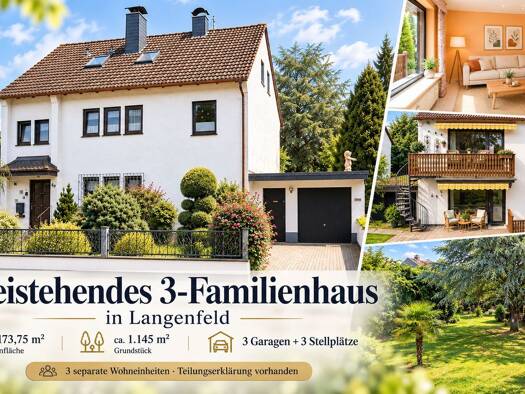 Mehrfamilienhaus zum Kauf 699.000 € 6 Zimmer 174 m² 1.145 m² Grundstück Immigrath Langenfeld (Rheinland) 40764