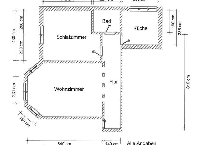 Wohnung zur Miete 480 € 2 Zimmer 68 m² Güstrow Güstrow - Schweriner Viertel 18273