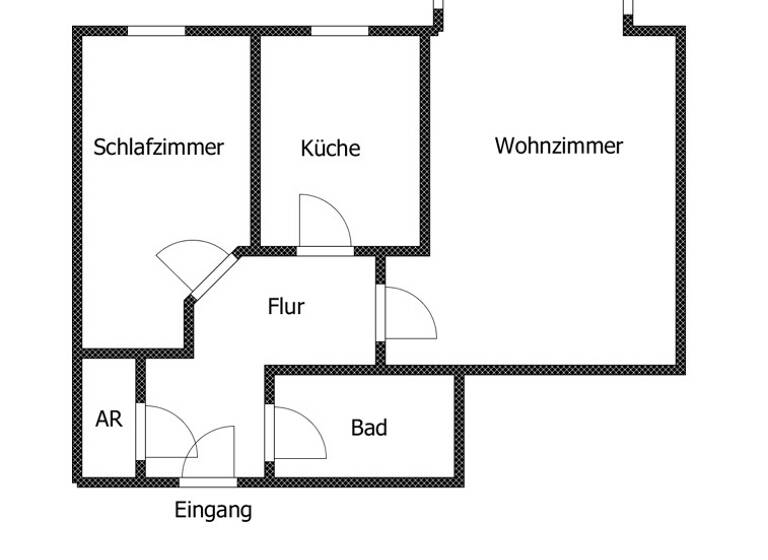 Wohnung zur Miete 420 € 2 Zimmer 66,2 m² 3. Geschoss Barbarossastraße 37 Kaßberg Chemnitz / Kaßberg 09112