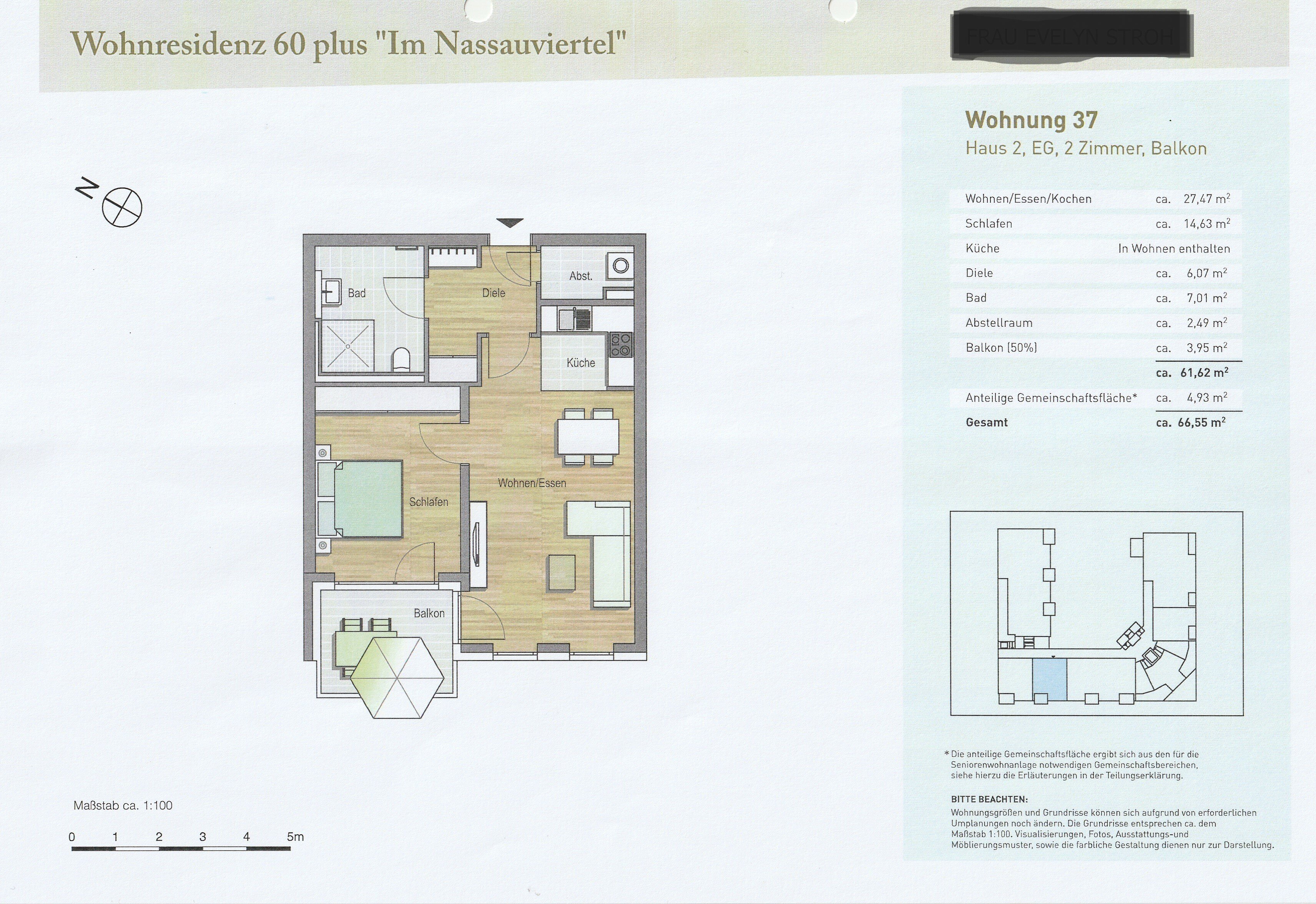 Wohnung zum Kauf 247.000 € 2 Zimmer 66,6 m²<br/>Wohnfläche 5.<br/>Geschoss Idstein Idstein 65510