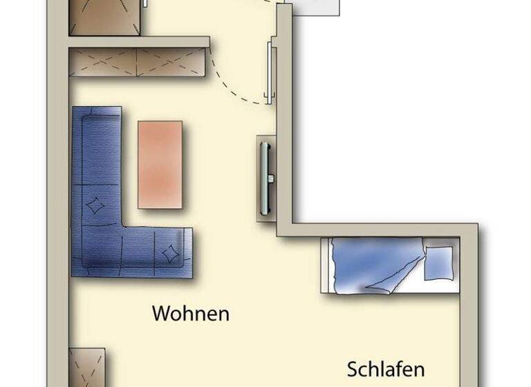 Studio zum Kauf 195.000 € 1 Zimmer 44,6 m² 1. Geschoss Sundgauallee 53 Betzenhausen Freiburg 79114