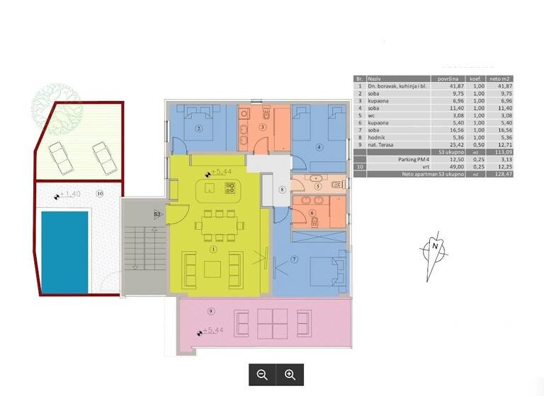 Wohnung zum Kauf 778.000 € 4 Zimmer 120 m² 2. Geschoss Malinska-Dubasnica 51511